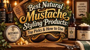 natural mustache styling products