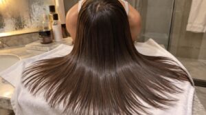 position hair over fabric position hair over fabric