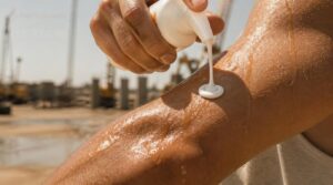reapplication during heavy sweating reapplication during heavy sweating