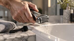 remove loose hair remove loose hair