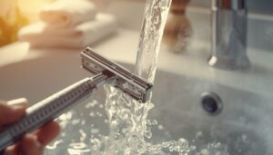 rinse blades every few strokes rinse blades every few strokes