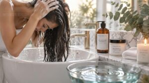shampoo, condition, and cool-rinse shampoo, condition, and cool-rinse