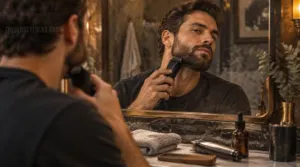 shape a short beard (5–15 mm) for a neat look shape a short beard (5–15 mm) for a neat look