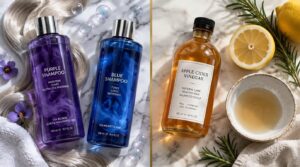 when should you avoid vinegar or use purple or blue shampoo instead when should you avoid vinegar or use purple or blue shampoo instead