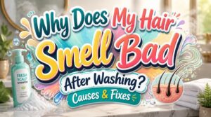 why does my hair smell bad after i wash it why does my hair smell bad after i wash it