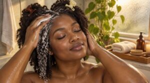 apply co-wash and massage scalp apply co-wash and massage scalp