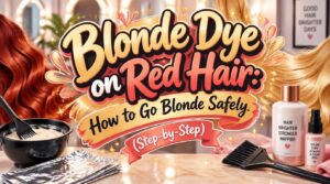 blonde dye on red hair blonde dye on red hair