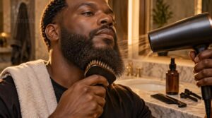 blow-dryer and comb method blow-dryer and comb method