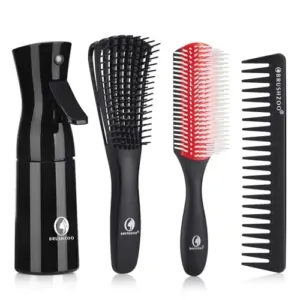 BRUSHZOO Detangler Brush with Hair B09WHZ5G77