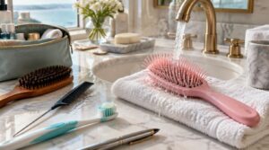 clean your detangling brush while traveling clean your detangling brush while traveling