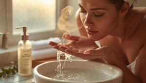 cleanse gently or rinse with water cleanse gently or rinse with water