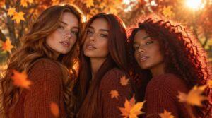 copper, auburn, and cherry cola copper, auburn, and cherry cola