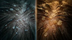 dryness versus dandruff dryness versus dandruff