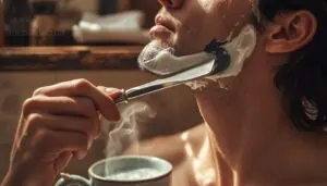 first pass: shave with the grain first pass: shave with the grain