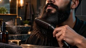 heated beard straightener method heated beard straightener method