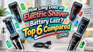 how long does an electric shaver battery last on average