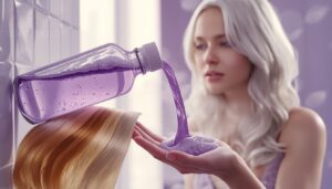 how purple shampoo works on blonde, gray, and highlighted hair how purple shampoo works on blonde, gray, and highlighted hair