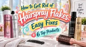 how to get rid of hairspray flakes how to get rid of hairspray flakes