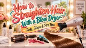 how to straighten hair with blow dryer how to straighten hair with blow dryer