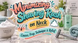 minimizing shaving rash on neck