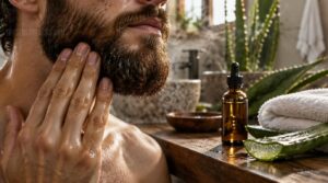 moisturize under your beard with jojoba oil or aloe vera moisturize under your beard with jojoba oil or aloe vera