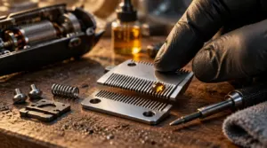 reassemble, align, oil, and test clipper blades reassemble, align, oil, and test clipper blades