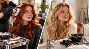 red to blonde: at-home coloring or salon red to blonde: at-home coloring or salon
