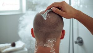 shave with light, short strokes shave with light, short strokes
