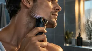 shave your jawline with short, overlapping strokes shave your jawline with short, overlapping strokes
