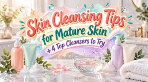skin cleansing tips for mature skin