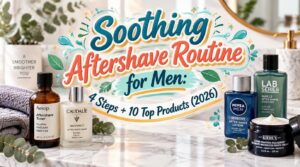 soothing aftershave routine for men