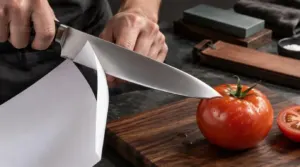 test sharpness without touching the edge test sharpness without touching the edge