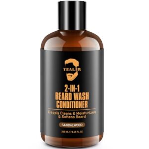 YEALIR 2 in 1 Beard Wash and B0DHRDJ4SX