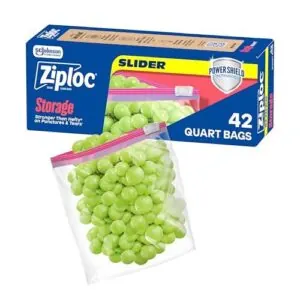 Ziploc Quart Food Storage Slider B00J2LD2KS